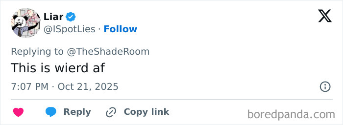 Screenshot of a Twitter reply criticizing Simone Biles and Jonathan Owens for PDA, calling it disrespectful and cringe-worthy.