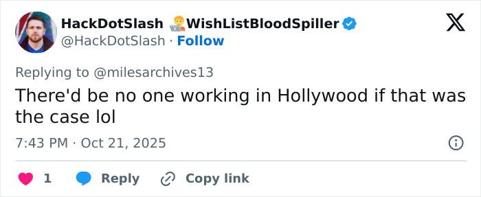 Tweet discussing fans clashing online over whether David Harbour deserves to be fired for cheating after Lily Allen&rsquo;s confession.