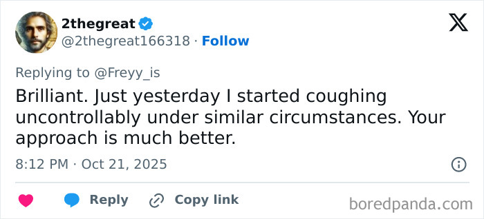 Screenshot of a Twitter reply sharing a story about shutting down a speakerphone user and similar experiences. Screenshot of a Twitter reply sharing a story about shutting down a speakerphone user and similar experiences.