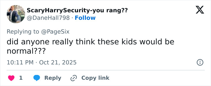 Social media comment expressing concern over kids with fake face tattoos, piercings, and grills.