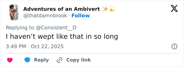 Twitter user expressing emotional reaction to Netflix&rsquo;s The Perfect Neighbor based on its disturbing true story.