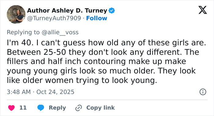 Tweet discussing age perception and makeup effects related to Selena Gomez's face in new music video causing fan shock. Tweet discussing age perception and makeup effects related to Selena Gomez's face in new music video causing fan shock.