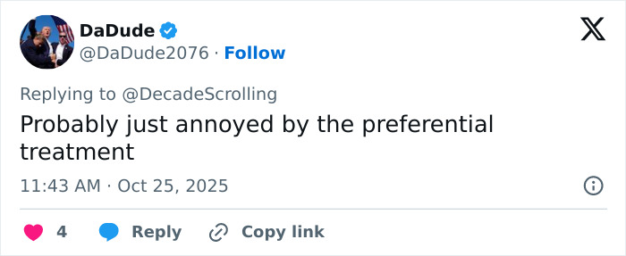 Screenshot of a tweet from DaDude discussing reactions related to Lily Allen's explosive new album and David Harbour cheating claims.