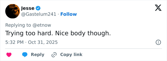 Tweet by user Jesse commenting on Teyana Taylor’s daring red carpet look and the revealing dress trend online debate. Tweet by user Jesse commenting on Teyana Taylor’s daring red carpet look and the revealing dress trend online debate.
