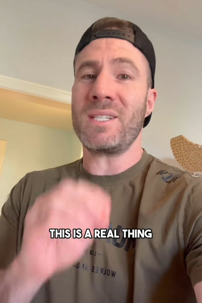 Man wearing a backward cap discussing disturbing toilet paper danger in public bathrooms with text overlay this is a real thing