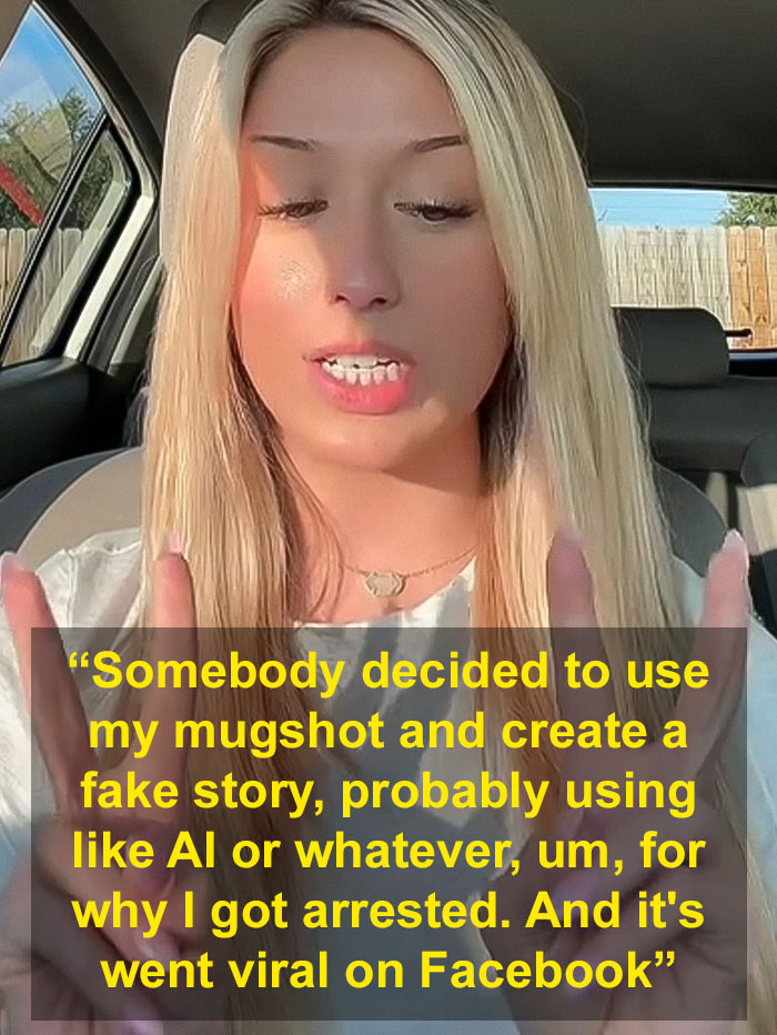 Student caught in Olive Garden hoax speaks out inside car about fake mugshot story going viral on social media. Student caught in Olive Garden hoax speaks out inside car about fake mugshot story going viral on social media.