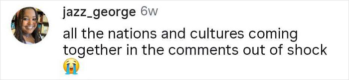 Screenshot of a social media comment about different nations and cultures reacting in shock to food sharing customs. Screenshot of a social media comment about different nations and cultures reacting in shock to food sharing customs.