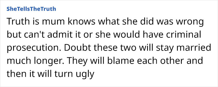 Comment discussing the mom's behavior that led to a girl's terrifying plunge into the ocean from a Disney cruise ship.