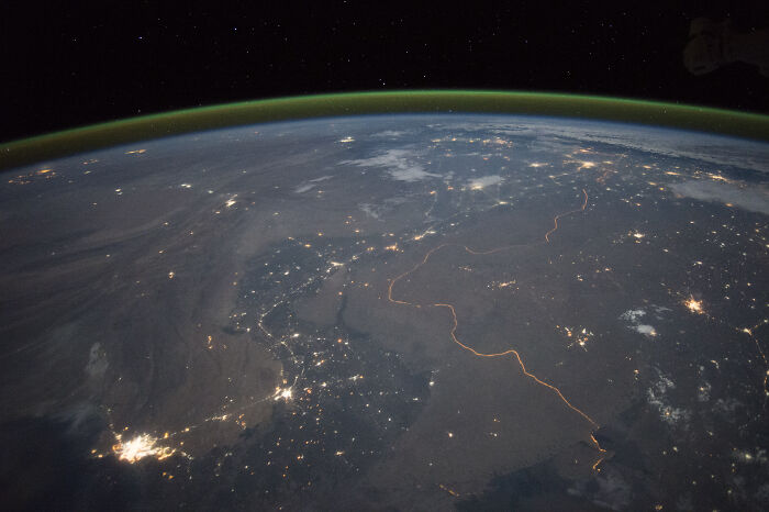  The India-Pakistan Border At Night, August 2015
