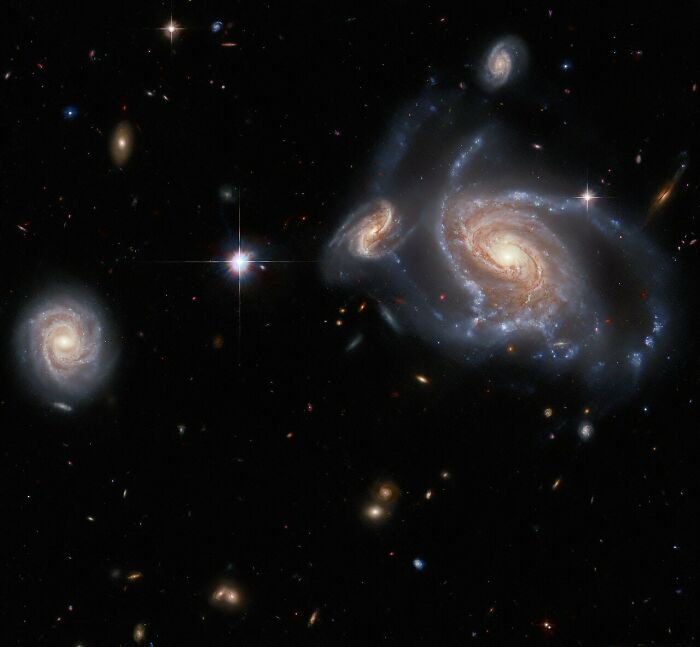 Spiral galaxies and stars captured in an epic astronomy photo showcasing the beauty and mystery of space.