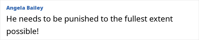 Comment text expressing a call for punishment related to the sister&rsquo;s emotional reaction after brother found alive.