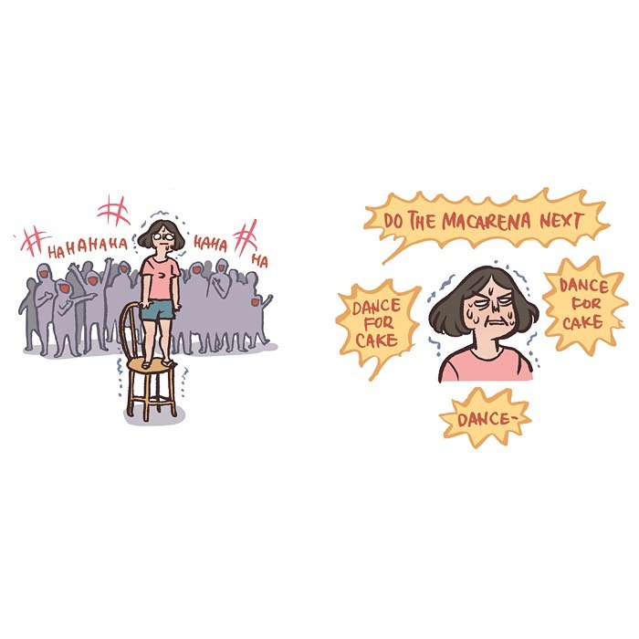 Malaysian artist comic shows life moments with tall geeky husband, capturing relatable everyday couple scenarios in a humorous style.