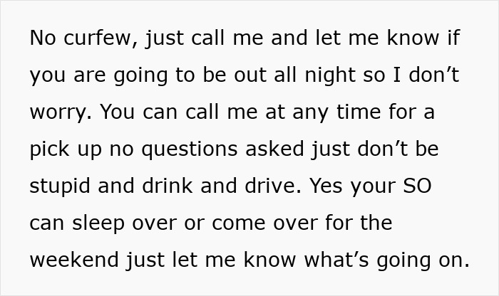 Text message from woman to daughter’s boyfriend about no curfew and safety, revealing heartfelt concern and anger reasons. Text message from woman to daughter’s boyfriend about no curfew and safety, revealing heartfelt concern and anger reasons.