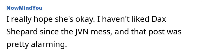 Comment discussing Dax Shepard and Kristen Bell&rsquo;s toxic marriage and blackout fights shared by an insider online.