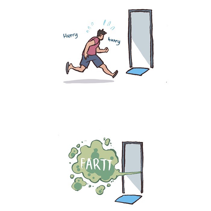 Malaysian artist draws early dating phase with her tall geeky husband in a relatable comic style illustration.