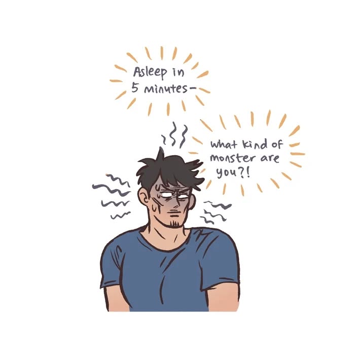 Illustration by Malaysian artist showing daily life with her tall, geeky husband, highlighting sleep habits and relatable moments.