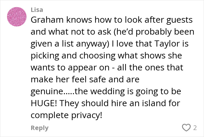 Comment about Graham Norton cutting off Jodie Turner-Smith’s question to Taylor Swift during an interview. Comment about Graham Norton cutting off Jodie Turner-Smith’s question to Taylor Swift during an interview.