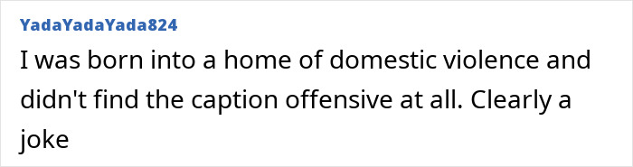 Commenter YadaYadaYada824 shares their personal view about a triggering post amid Kristen Bell backlash.