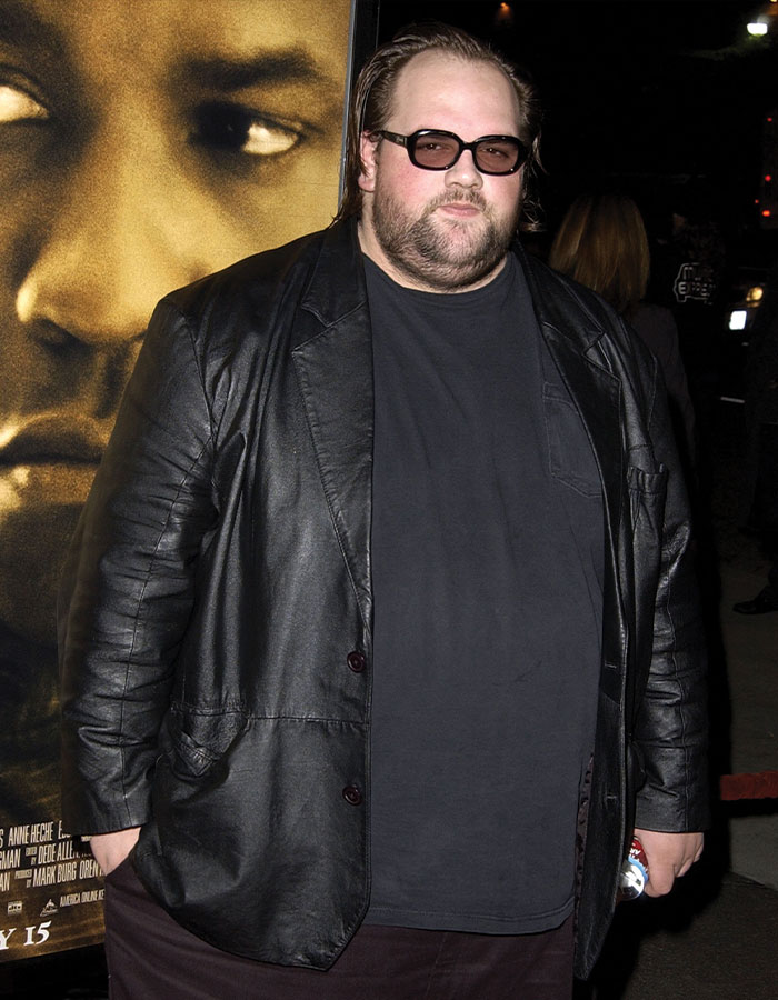 My Name Is Earl actor wearing sunglasses and a black leather jacket at an evening event, showcasing a new look.