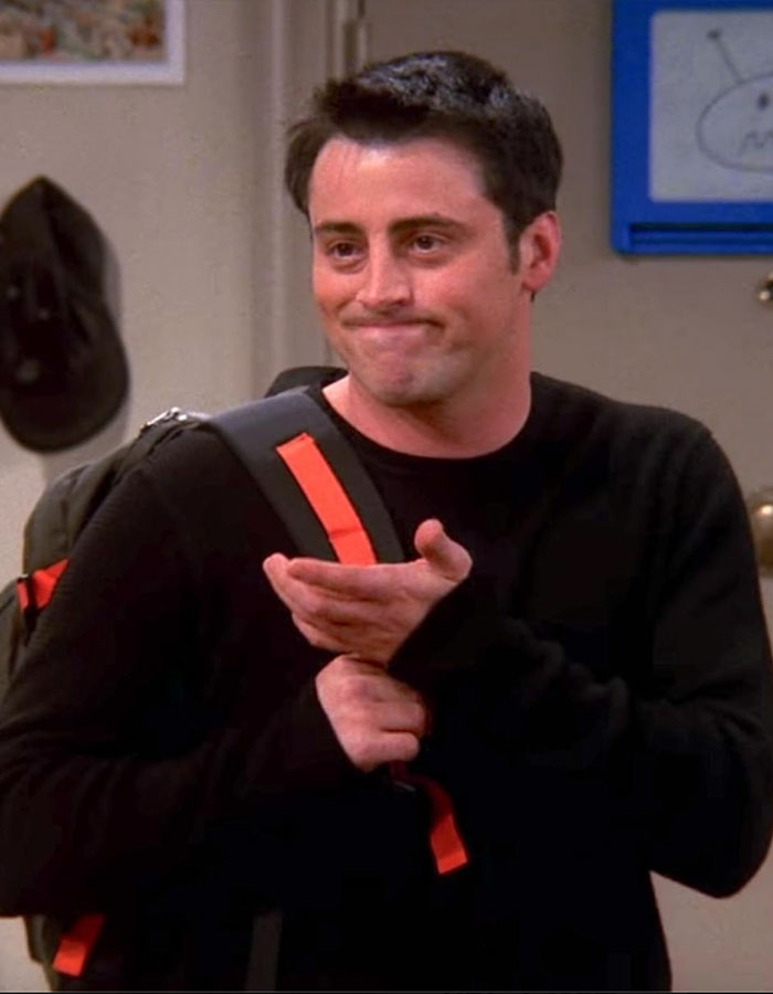 Matt LeBlanc reappears as Joey wearing a black shirt with backpack, sparking buzz with rare outing alongside his daughter.