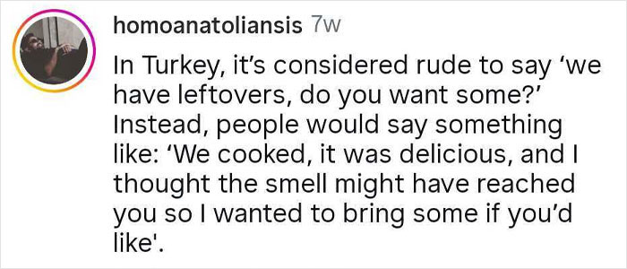 Screenshot of a social media post explaining cultural differences about sharing food, related to Bulgarian and Dutch food sharing habits. Screenshot of a social media post explaining cultural differences about sharing food, related to Bulgarian and Dutch food sharing habits.