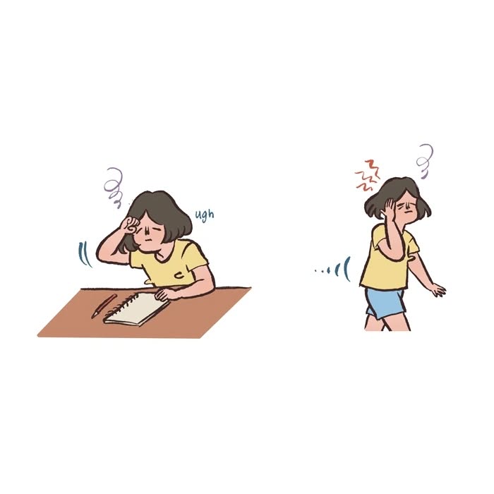 Malaysian artist drawing her life, showing relatable moments with her tall geeky husband in simple cartoon style.