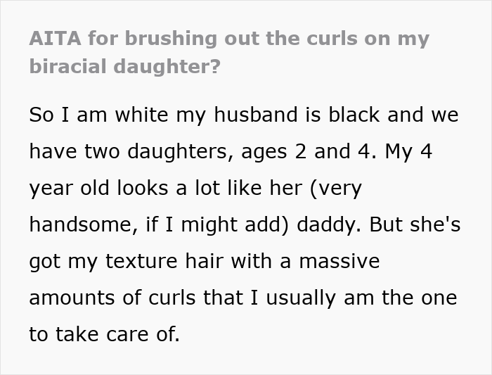 Mom brushing out biracial daughter's curls faces backlash for whitewashing and cultural sensitivity from woke community.