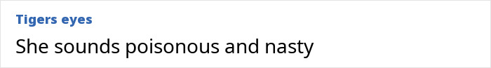 Screenshot of a comment reading She sounds poisonous and nasty in response to accusations involving David Harbour and Lily Allen.