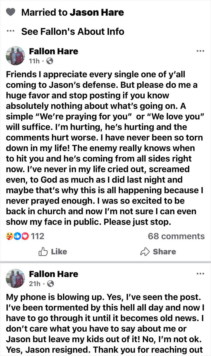 Social media posts from family reacting to police chief resigning after leaked video with 18-year-old dispatcher controversy