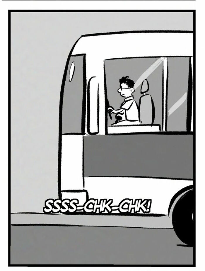 Black and white Port Sherry comic panels showing a dog whining and crying behind bars, blending everyday moments with absurd twists.