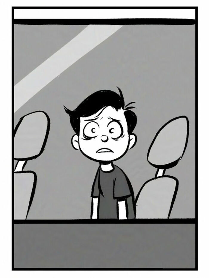 Black and white Port Sherry comic panels showing a dog whining and crying behind bars, blending everyday moments with absurd twists.