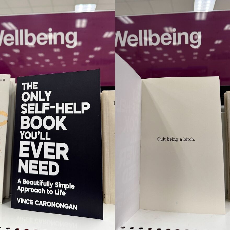 &ldquo;Quit Being A B*tch&rdquo; Followed By 399 Blank Pages. The Only Self-Help Book You&rsquo;ll Ever Need