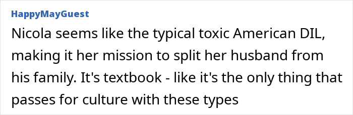 Comment criticizing Nicola Peltz amid rumored family feud as Victoria Beckham throws shade at Brooklyn's wife.