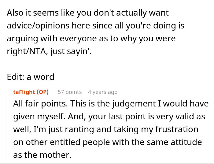 Screenshot of a user discussing frustration over an 8-hour toddler meltdown and how the mom didn&rsquo;t handle it well.