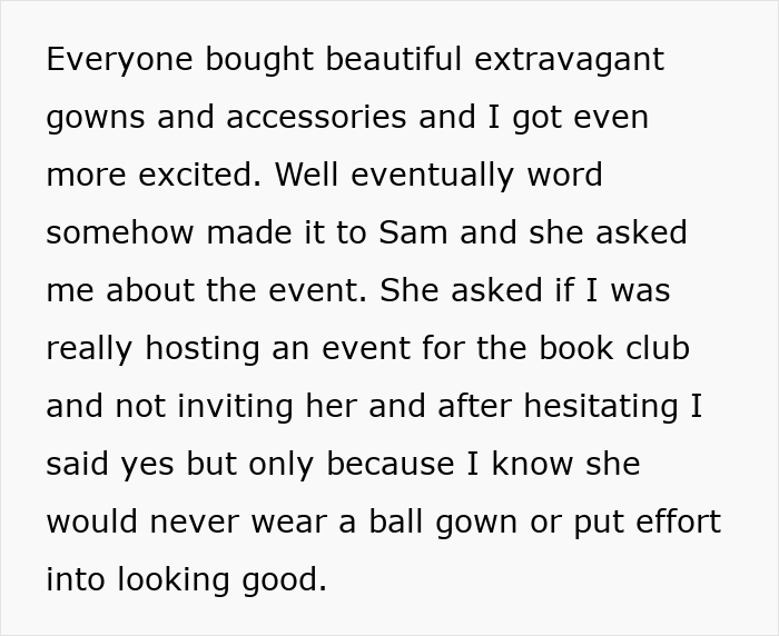 Woman defends excluding friend from extravagant ball to protect aesthetic, faces backlash for her decision.