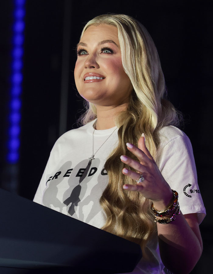 Erika Kirk's "Inappropriate" Hug With JD Vance And "Weird" Statement At Turning Point Event Goes Viral