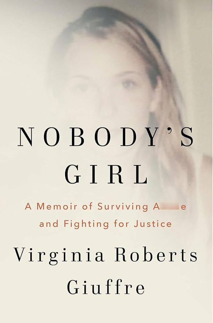 Cover of Nobody's Girl memoir by Virginia Giuffre, highlighting new Prince Andrew allegations and their meeting details.