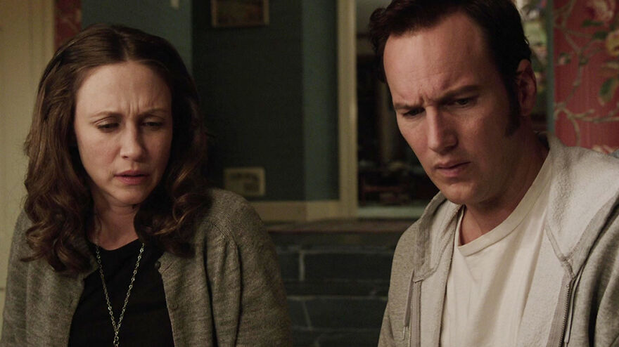 Two people looking concerned indoors, a scene from movies based on true stories that feel impossible to believe