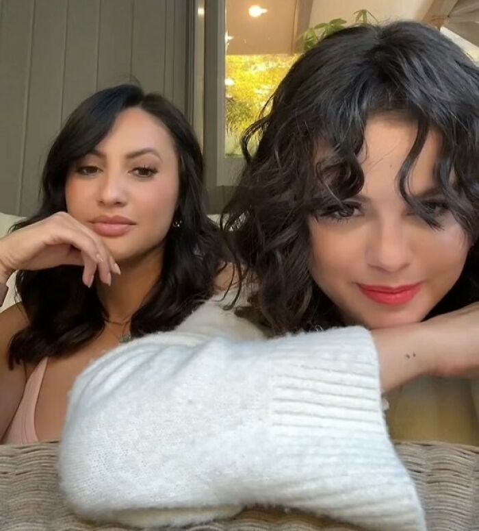 Two women sitting closely indoors, with Selena Gomez&rsquo;s kidney donor and fans&rsquo; suspicions amid wedding drama.