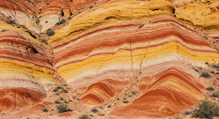 Rock Layers Like A Painted Canvas