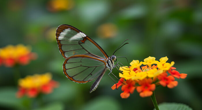 A Butterfly With Transparent Wings