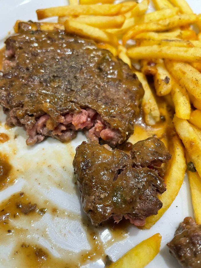 Was Given This Burger In Paris