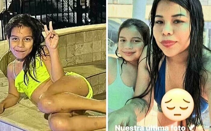 Two young girls in swimming attire relaxing by the poolside, surrounded by a casual and friendly atmosphere.