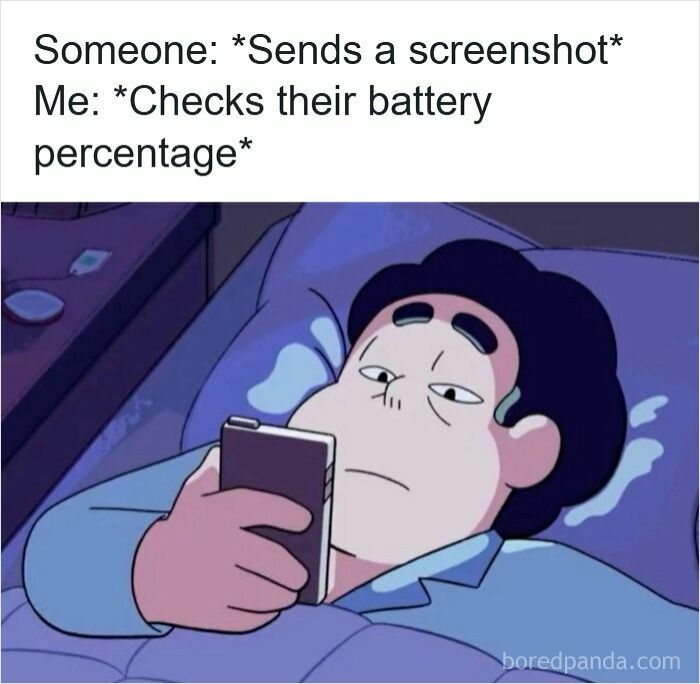 Person in bed looking at phone, illustrating one of the specific moments in our lives that aren’t an original experience.