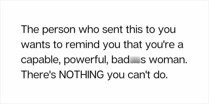 Motivational message reminding a capable, powerful woman of her strength and ability for a daily serotonin boost.