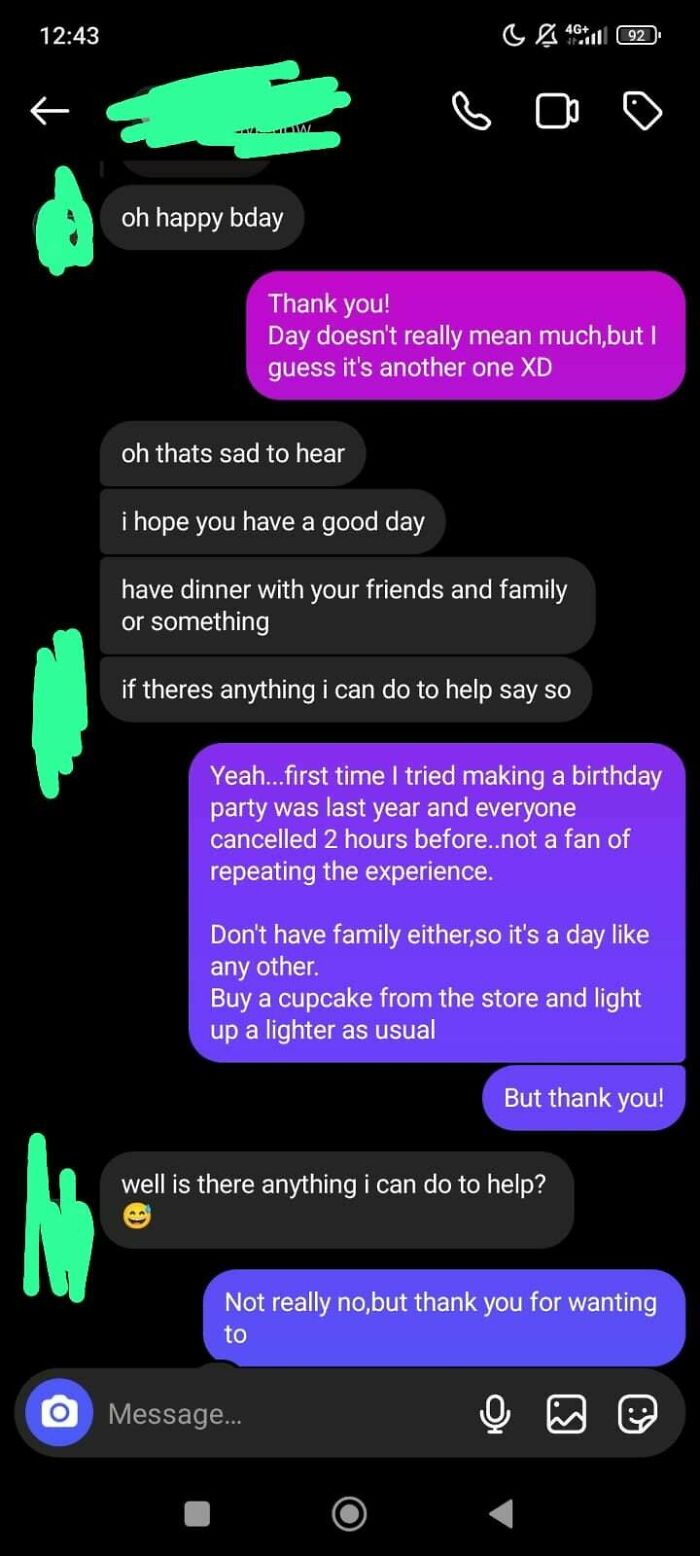 Text message exchange showing a woman serving brutal comebacks to a creepy man with clear and witty responses.