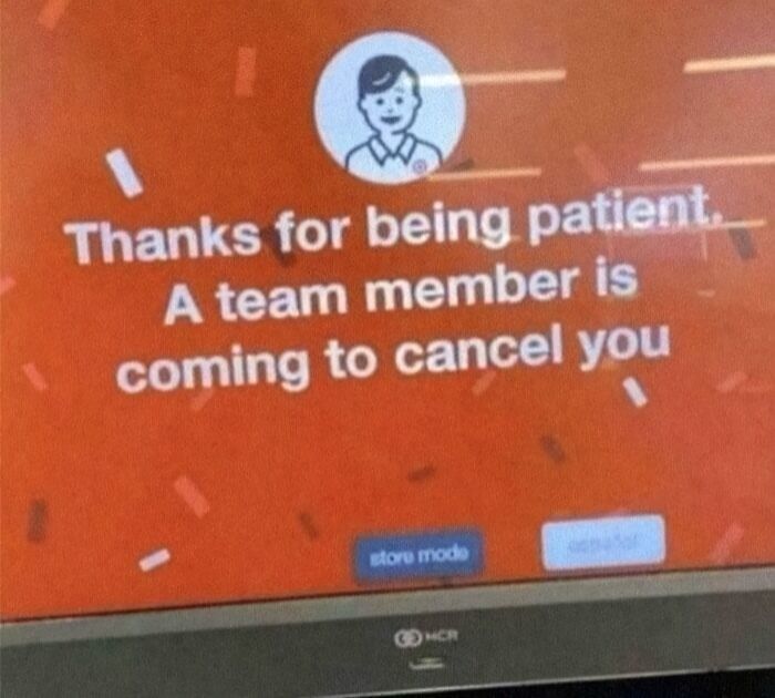 Funny post on screen saying a team member is coming to cancel you, an instant meme from hilarious posts.