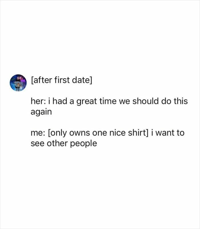 Chaotic tweets showing awkward humor after a first date with relatable and funny commentary on social situations.