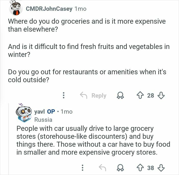 Person living in the coldest city discussing grocery shopping challenges and costs during harsh winter conditions.