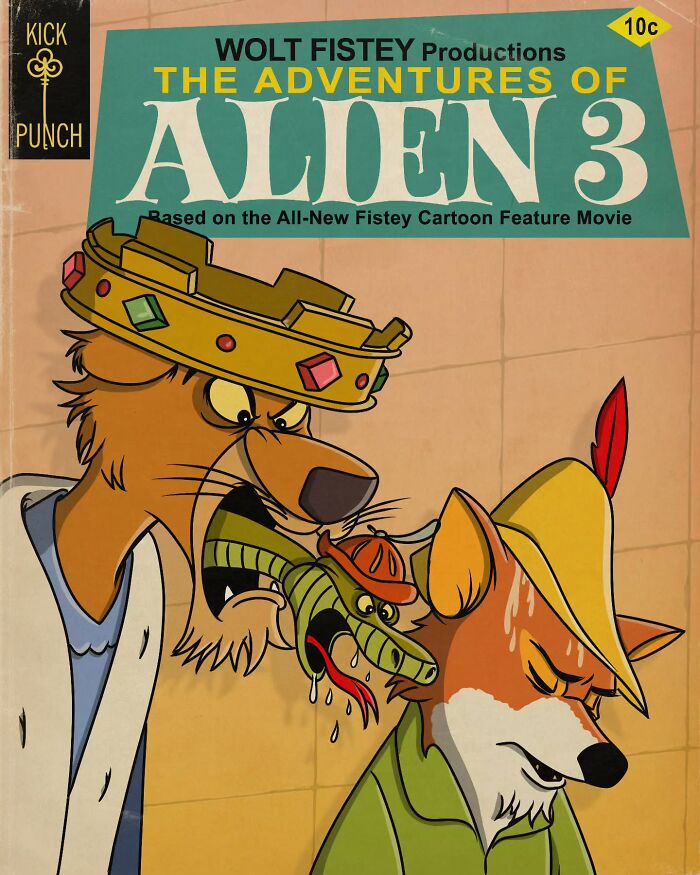 Vintage cartoon cover showing classic characters with a creepy horror twist in an unsettling scene.